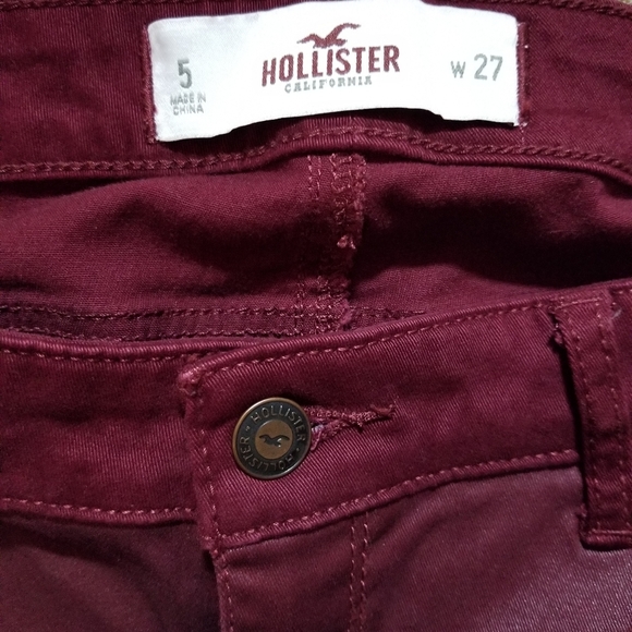 Hollister red skinny jeans - Picture 2 of 4